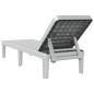 vidaXL Sonnenliege Grau 159x57x83,5 cm Polypropylen vidaXL Sonnenliege Grau 159x57x83,5 cm Polypropylen