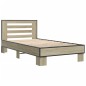 vidaXL Bettgestell Sonoma-Eiche 75x190 cm Holzwerkstoff und Metall vidaXL Bettgestell Sonoma-Eiche 75x190 cm Holzwerkstoff und Metall
