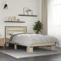 vidaXL Bettgestell Sonoma-Eiche 75x190 cm Holzwerkstoff und Metall vidaXL Bettgestell Sonoma-Eiche 75x190 cm Holzwerkstoff und Metall