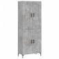 Highboard Betongrau 69,5x34x180 cm Holzwerkstoff Highboard Betongrau 69,5x34x180 cm Holzwerkstoff