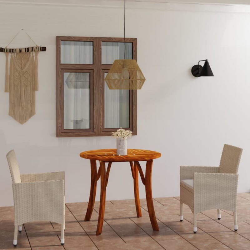 3-tlg. Garten-Essgruppe Beige 3-tlg. Garten-Essgruppe Beige