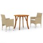 3-tlg. Garten-Essgruppe Beige 3-tlg. Garten-Essgruppe Beige