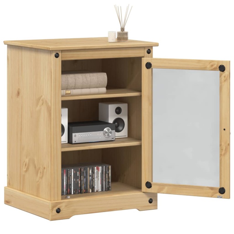 vidaXL Medienschrank Corona 60x50x82 cm Massivholz Kiefer vidaXL Medienschrank Corona 60x50x82 cm Massivholz Kiefer