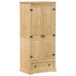 vidaXL Kleiderschrank Corona 76x50x170 cm Massivholz Kiefer vidaXL Kleiderschrank Corona 76x50x170 cm Massivholz Kiefer