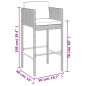 vidaXL 5-tlg. Gartenbar-Set mit Kissen Schwarz Poly Rattan vidaXL 5-tlg. Gartenbar-Set mit Kissen Schwarz Poly Rattan