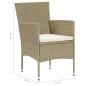 3-tlg. Garten-Essgruppe Beige 3-tlg. Garten-Essgruppe Beige