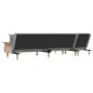 vidaXL Schlafsofa in L-Form Hellgrau 279x140x70 cm Stoff vidaXL Schlafsofa in L-Form Hellgrau 279x140x70 cm Stoff