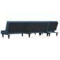 vidaXL Schlafsofa in L-Form Blau 255x140x70 cm Samt vidaXL Schlafsofa in L-Form Blau 255x140x70 cm Samt