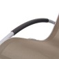 vidaXL Garden Schaukelstuhl Taupe Textilene vidaXL Garden Schaukelstuhl Taupe Textilene