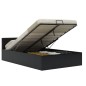 vidaXL Bett mit Bettkasten Hydraulisch LED Kunstleder 140x200 cm vidaXL Bett mit Bettkasten Hydraulisch LED Kunstleder 140x200 cm