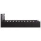 vidaXL Bett mit Bettkasten Hydraulisch LED Kunstleder 140x200 cm vidaXL Bett mit Bettkasten Hydraulisch LED Kunstleder 140x200 cm