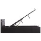 vidaXL Bett mit Bettkasten Hydraulisch LED Kunstleder 140x200 cm vidaXL Bett mit Bettkasten Hydraulisch LED Kunstleder 140x200 cm