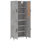 Highboard Betongrau 69,5x34x180 cm Holzwerkstoff Highboard Betongrau 69,5x34x180 cm Holzwerkstoff