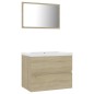 Badmöbel-Set Sonoma-Eiche Holzwerkstoff Badmöbel-Set Sonoma-Eiche Holzwerkstoff
