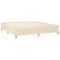 vidaXL Boxspringbett mit Matratze Creme 160x200 cm Stoff vidaXL Boxspringbett mit Matratze Creme 160x200 cm Stoff