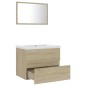 Badmöbel-Set Sonoma-Eiche Holzwerkstoff Badmöbel-Set Sonoma-Eiche Holzwerkstoff