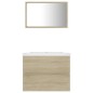 Badmöbel-Set Sonoma-Eiche Holzwerkstoff Badmöbel-Set Sonoma-Eiche Holzwerkstoff