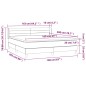 vidaXL Boxspringbett mit Matratze Creme 160x200 cm Stoff vidaXL Boxspringbett mit Matratze Creme 160x200 cm Stoff