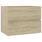 Badmöbel-Set Sonoma-Eiche Holzwerkstoff Badmöbel-Set Sonoma-Eiche Holzwerkstoff
