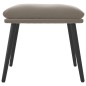 vidaXL Fußhocker Hellgrau 45x29,5x35 cm Samt vidaXL Fußhocker Hellgrau 45x29,5x35 cm Samt