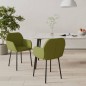 vidaXL Esszimmerstühle 2 Stk. Hellgrün Samt vidaXL Esszimmerstühle 2 Stk. Hellgrün Samt