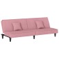 vidaXL Schlafsofa Rosa Samt vidaXL Schlafsofa Rosa Samt