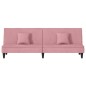 vidaXL Schlafsofa Rosa Samt vidaXL Schlafsofa Rosa Samt