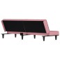 vidaXL Schlafsofa Rosa Samt vidaXL Schlafsofa Rosa Samt