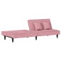 vidaXL Schlafsofa Rosa Samt vidaXL Schlafsofa Rosa Samt