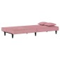 vidaXL Schlafsofa Rosa Samt vidaXL Schlafsofa Rosa Samt