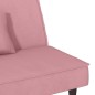 vidaXL Schlafsofa Rosa Samt vidaXL Schlafsofa Rosa Samt