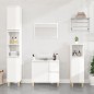 vidaXL Badschrank Hochglanz-Weiß 65x33x60 cm Holzwerkstoff vidaXL Badschrank Hochglanz-Weiß 65x33x60 cm Holzwerkstoff