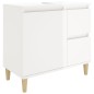 vidaXL Badschrank Hochglanz-Weiß 65x33x60 cm Holzwerkstoff vidaXL Badschrank Hochglanz-Weiß 65x33x60 cm Holzwerkstoff