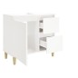 vidaXL Badschrank Hochglanz-Weiß 65x33x60 cm Holzwerkstoff vidaXL Badschrank Hochglanz-Weiß 65x33x60 cm Holzwerkstoff