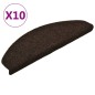 vidaXL Selbstklebende Treppenmatten 10 Stk. Dunkelbraun 65x21x4cm vidaXL Selbstklebende Treppenmatten 10 Stk. Dunkelbraun 65x21x4cm