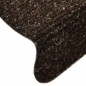 vidaXL Selbstklebende Treppenmatten 10 Stk. Dunkelbraun 65x21x4cm vidaXL Selbstklebende Treppenmatten 10 Stk. Dunkelbraun 65x21x4cm