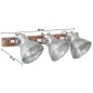 vidaXL Wandlampe Industriestil Silbern 65x25 cm E27 vidaXL Wandlampe Industriestil Silbern 65x25 cm E27