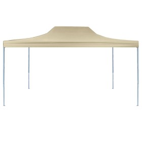 vidaXL Profi-Partyzelt Faltbar 3×4 m Stahl Creme