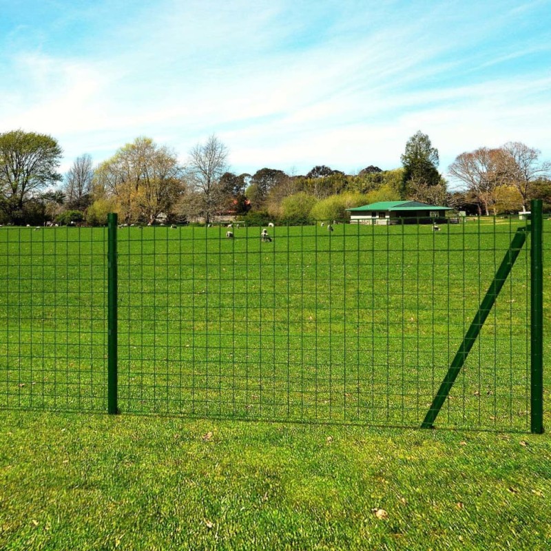 vidaXL Eurozaun Stahl 25 x 1 m Grün vidaXL Eurozaun Stahl 25 x 1 m Grün