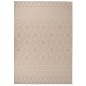 vidaXL Outdoor-Teppich Flachgewebe 140x200 cm Braun Gestreift vidaXL Outdoor-Teppich Flachgewebe 140x200 cm Braun Gestreift