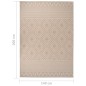 vidaXL Outdoor-Teppich Flachgewebe 140x200 cm Braun Gestreift vidaXL Outdoor-Teppich Flachgewebe 140x200 cm Braun Gestreift