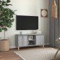 vidaXL TV-Schrank mit Massivholz-Beinen Grau Sonoma 103,5x35x50 cm vidaXL TV-Schrank mit Massivholz-Beinen Grau Sonoma 103,5x35x50 cm