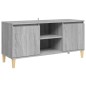 vidaXL TV-Schrank mit Massivholz-Beinen Grau Sonoma 103,5x35x50 cm vidaXL TV-Schrank mit Massivholz-Beinen Grau Sonoma 103,5x35x50 cm