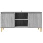 vidaXL TV-Schrank mit Massivholz-Beinen Grau Sonoma 103,5x35x50 cm vidaXL TV-Schrank mit Massivholz-Beinen Grau Sonoma 103,5x35x50 cm