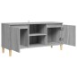 vidaXL TV-Schrank mit Massivholz-Beinen Grau Sonoma 103,5x35x50 cm vidaXL TV-Schrank mit Massivholz-Beinen Grau Sonoma 103,5x35x50 cm