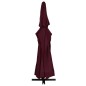 vidaXL Sonnenschirm mit Aluminium-Mast 600 cm Bordeauxrot vidaXL Sonnenschirm mit Aluminium-Mast 600 cm Bordeauxrot