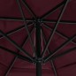 vidaXL Sonnenschirm mit Aluminium-Mast 600 cm Bordeauxrot vidaXL Sonnenschirm mit Aluminium-Mast 600 cm Bordeauxrot