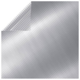 vidaXL Poolabdeckung Silbern 488x244 cm PE