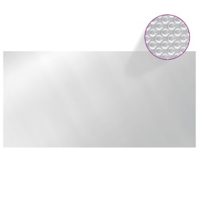 vidaXL Poolabdeckung Silbern 488x244 cm PE