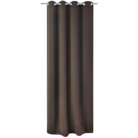 vidaXL Verdunkelungsvorhang mit Metallösen 270 x 245 cm Braun